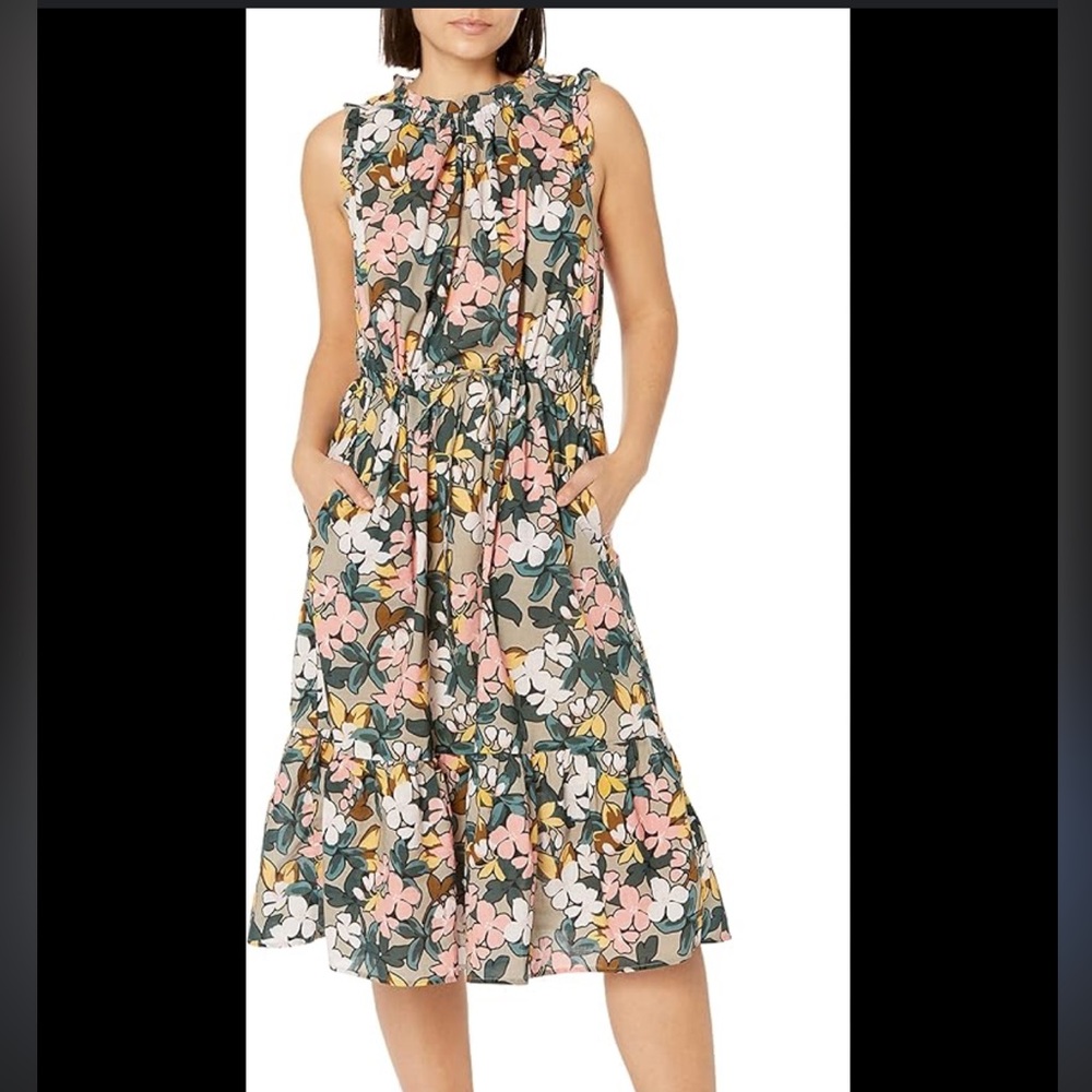 Anthropologie Velvet by Graham & Spencer Women's Morgan Printed Dress size L